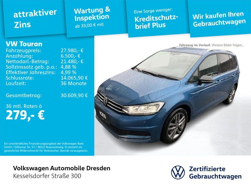 VW Touran 37.737 km 27.980 € Dresden 01169