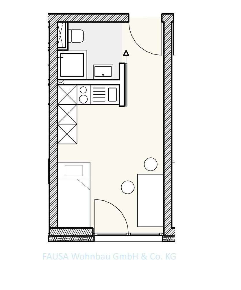 Wohnung zum Mieten in Bonn 425 € 20 m²
