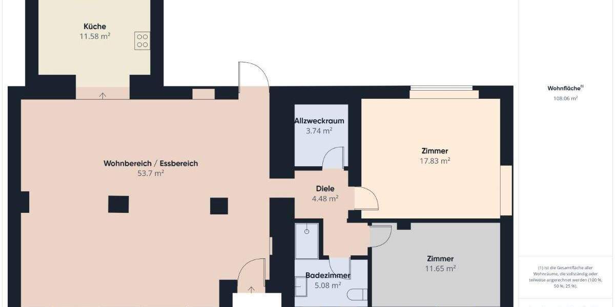 Etagenwohnung Wasserliesch - 3 Zimmer, 114 m&sup2;, 270.000&euro; | Angebot:25210074