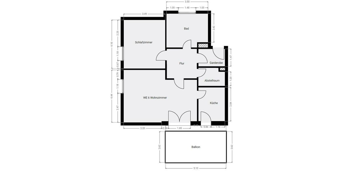 Dachgeschoßwohnung Wangerland - 2 Zimmer, 70 m&sup2;, 800&euro; | Angebot:26013276