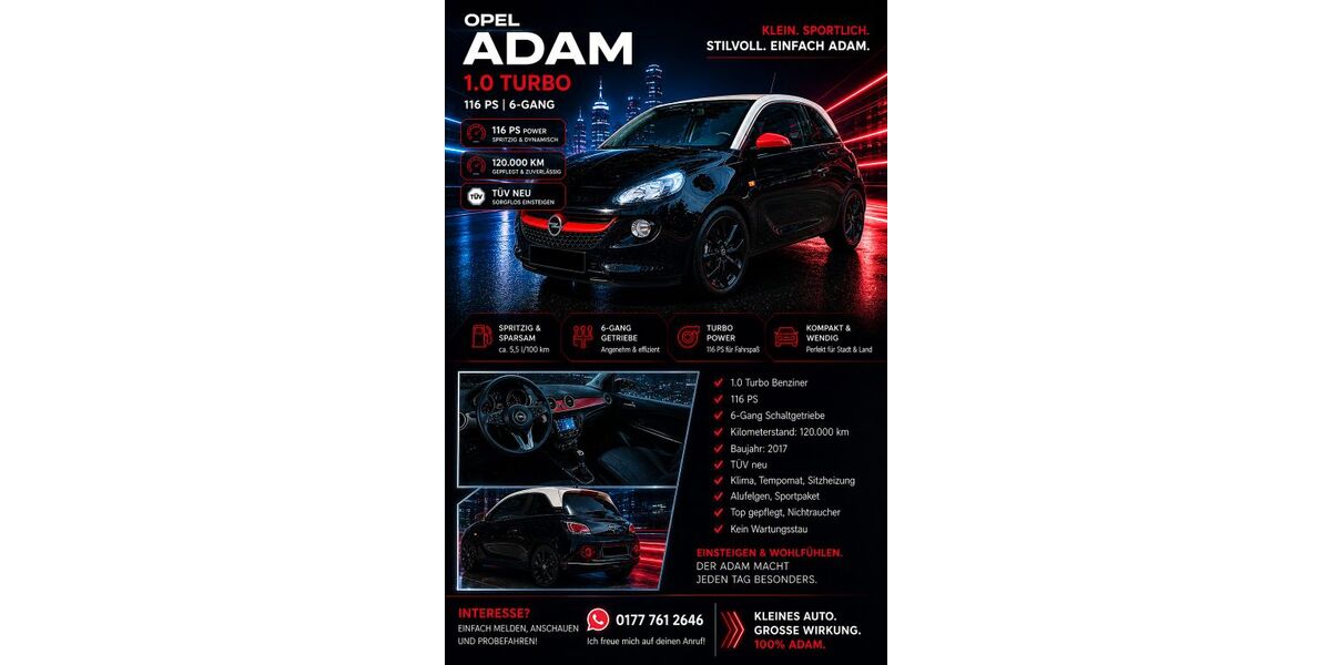 Opel Adam 112.000 km 7.199 &euro; Tuttlingen 78532