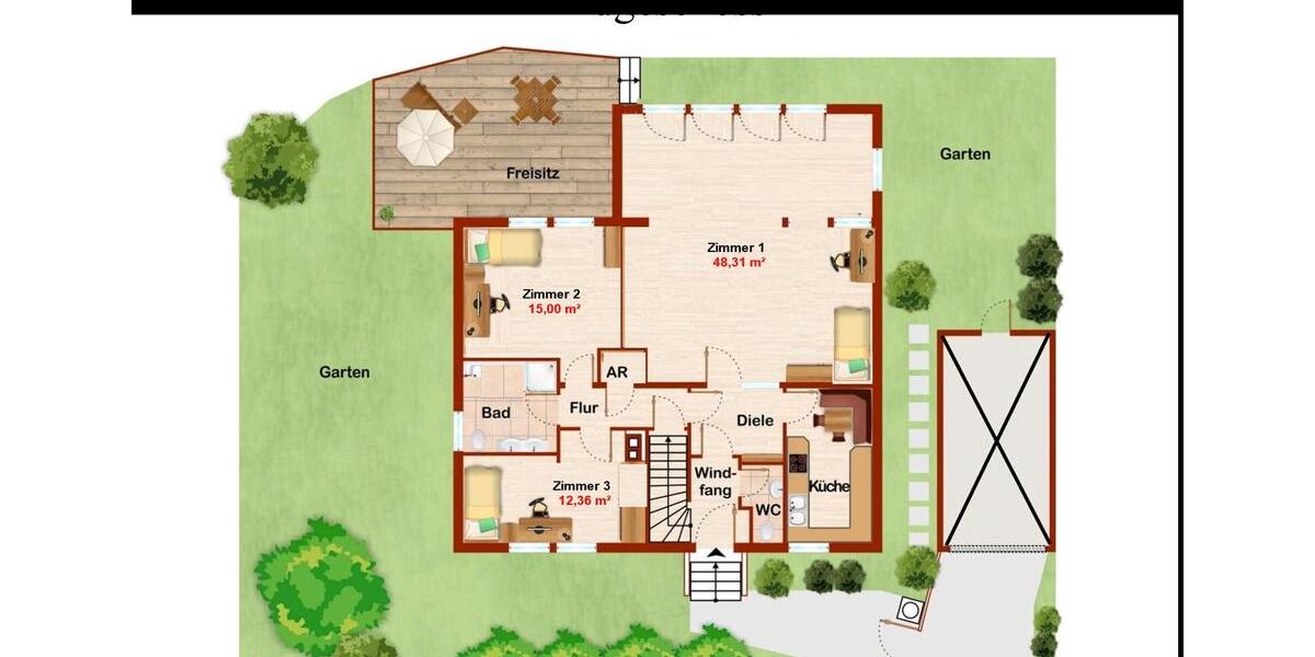 Etagenwohnung Germering - 5 Zimmer, 15 m&sup2;, 750&euro; | Angebot:25951766