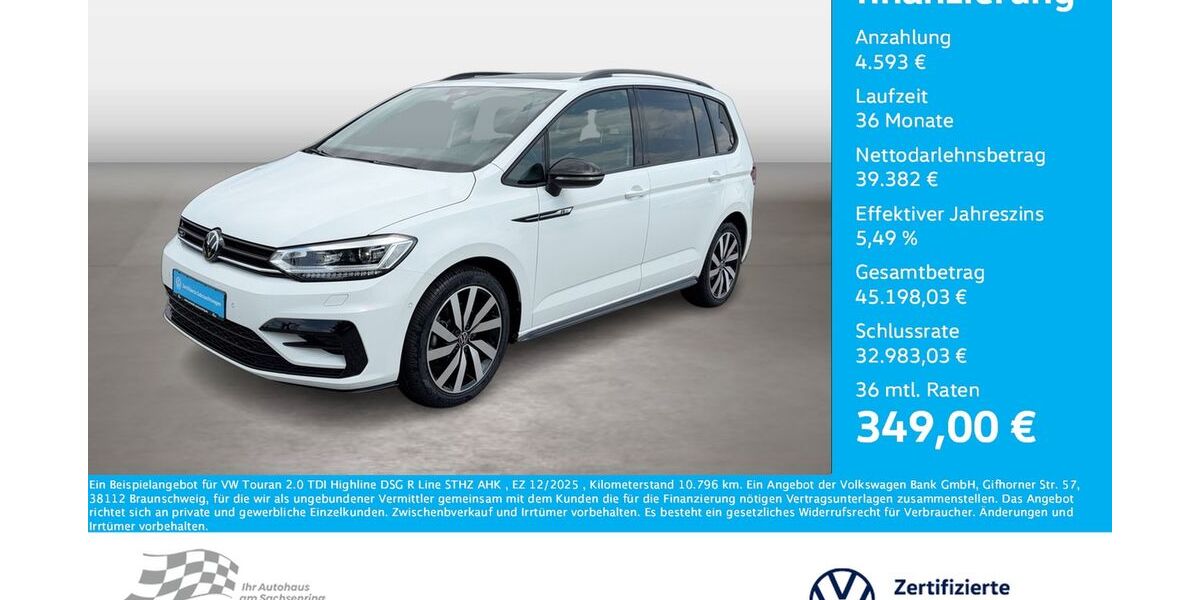 VW Touran 10.796 km 43.975 &euro; Bernsdorf 09337