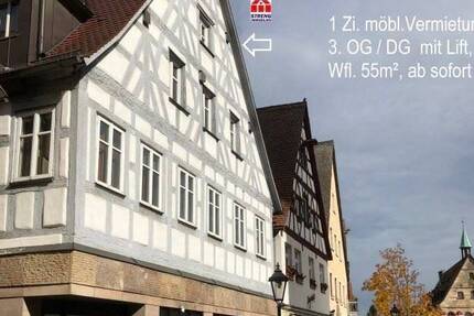 Möblierte DG Wohnung mit Lift im 3.OG im Herzen von LaufPegn. 1 zimmer