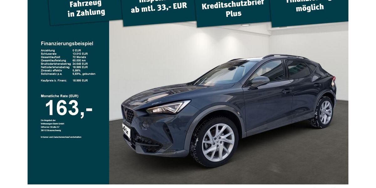 Cupra Formentor 108.200 km 18.999 &euro; Lindenberg 88161