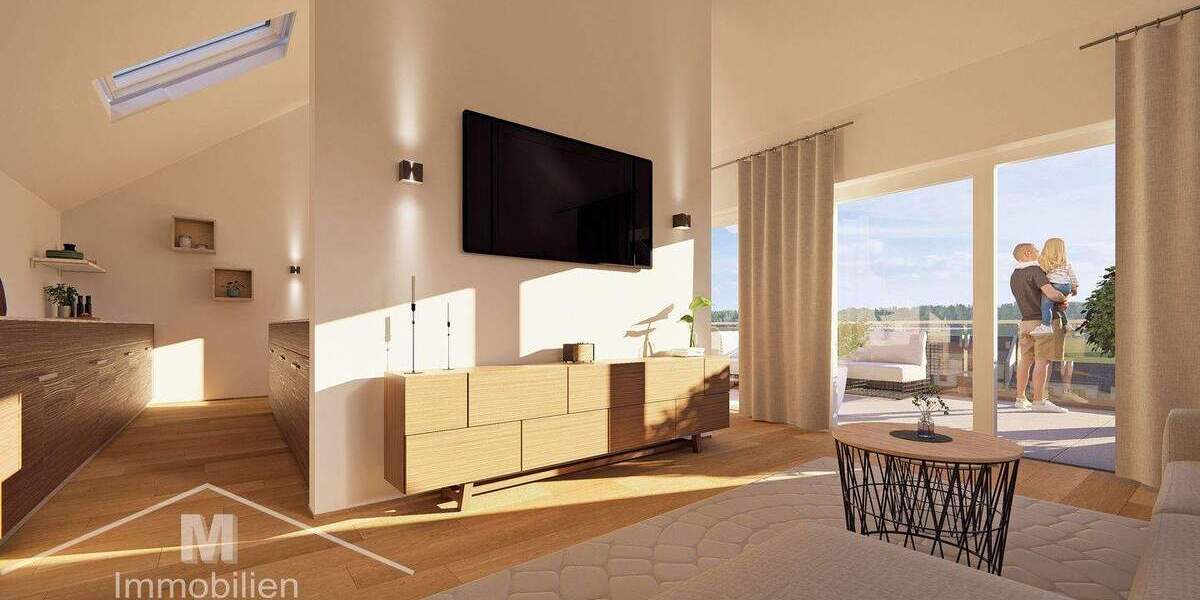 Naturlage: Neubau 3-Zimmer-Obergeschoss-Wohnung am Arzberg von Beilngries (provisonsfrei) 3 zimmer