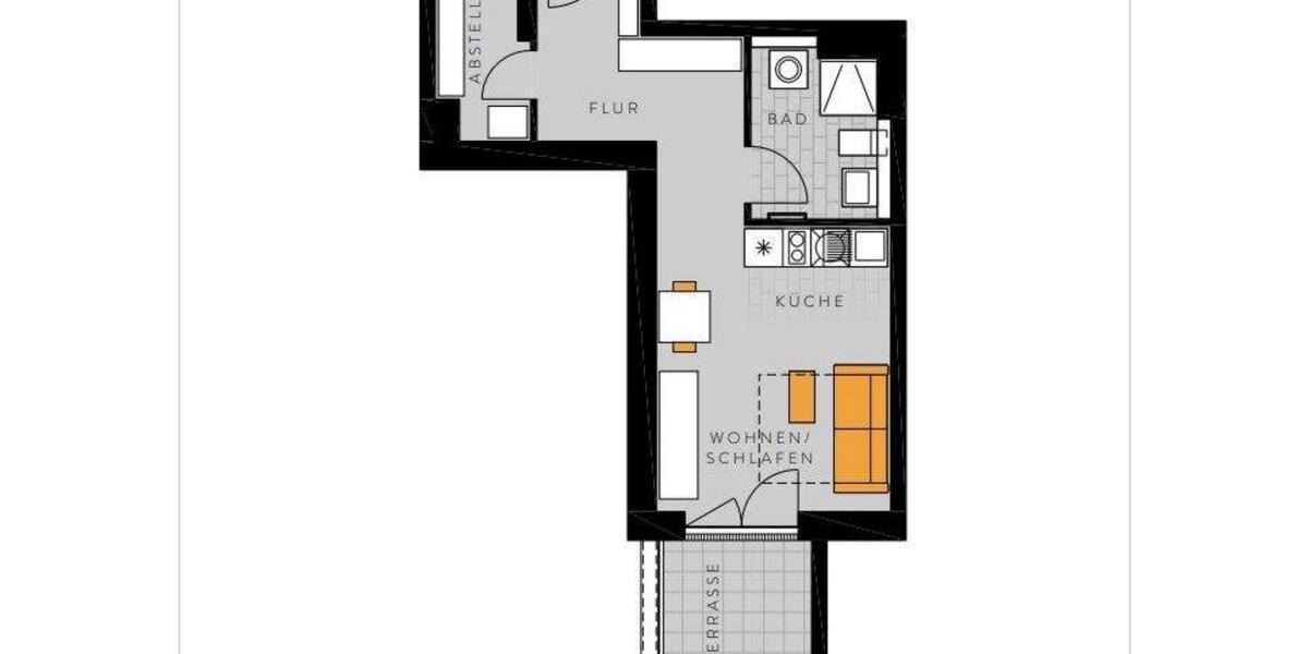 Einfamilienhaus Frankfurt am Main Gallus - 1 Zimmer, 40 m&sup2;, 975&euro; | Angebot:26688914