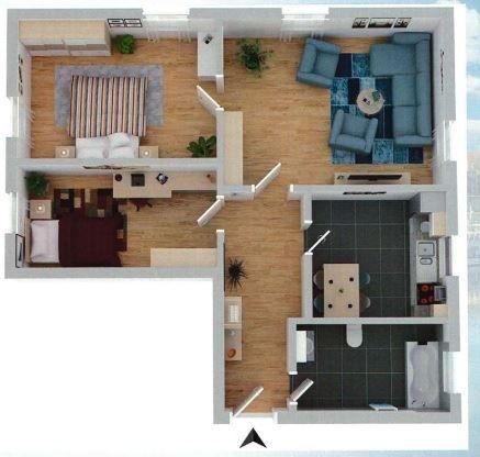 Erdgeschoßwohnung Brand-Erbisdorf Erbisdorf - 3 Zimmer, 68 m&sup2;, 330&euro; | Angebot:25376865