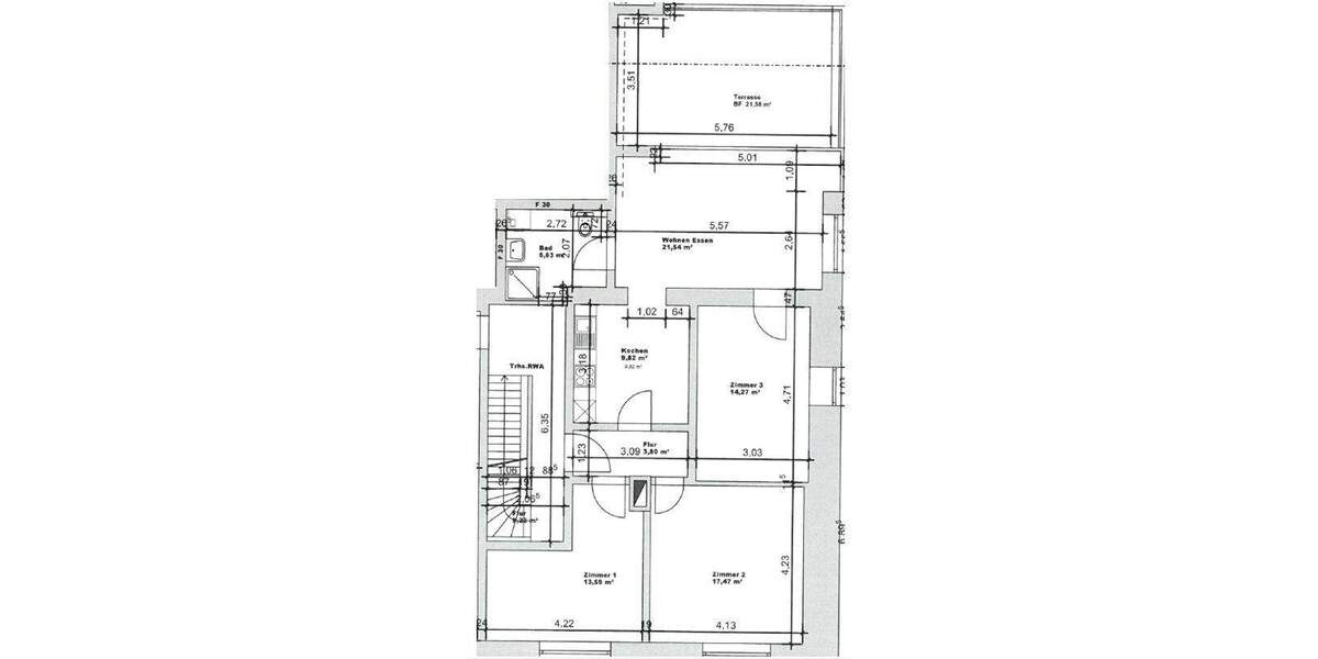 Etagenwohnung Rielasingen-Worblingen Rielasingen - 4 Zimmer, 91 m&sup2;, 1.250&euro; | Angebot:25677047