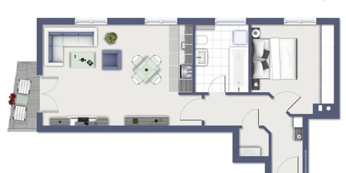 Etagenwohnung Lauf - 2 Zimmer, 47 m&sup2;, 169.000&euro; | Angebot:26244438