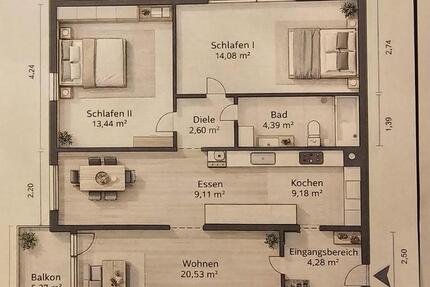 Wohnung in Leimen zu verkaufen 3 zimmer