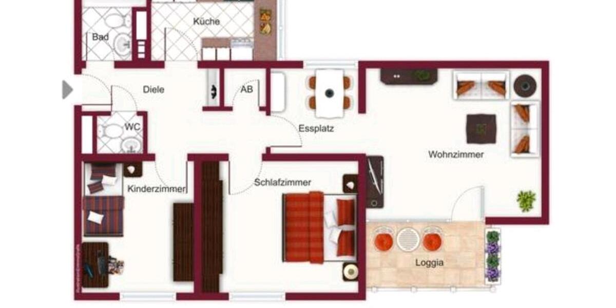 vermietete 3 Zim Wohnung Radevormwald zimmer