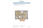 Etagenwohnung Tessin - 3 Zimmer, 80 m&sup2;, 989&euro; | Angebot:26676795