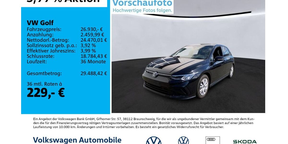 VW Golf 50.857 km 26.930 &euro; Leipzig 04178