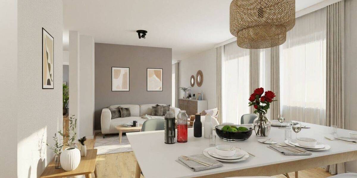 Geräumige Wohnung mit zwei Bädern 3 zimmer