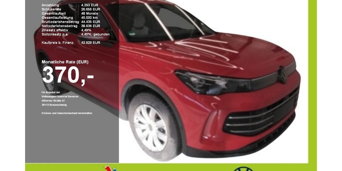 VW Tiguan 4.680 km 42.280 &euro; Mainburg 84048