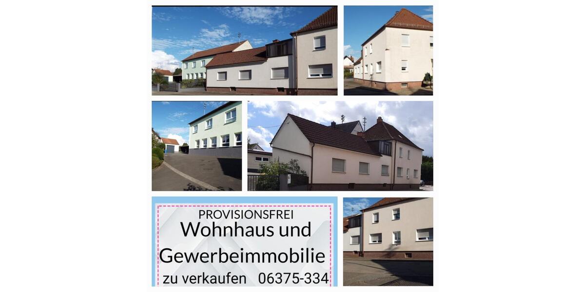 provisionsfrei Wohnhaus und Gewerbeimmobilie 7 zimmer
