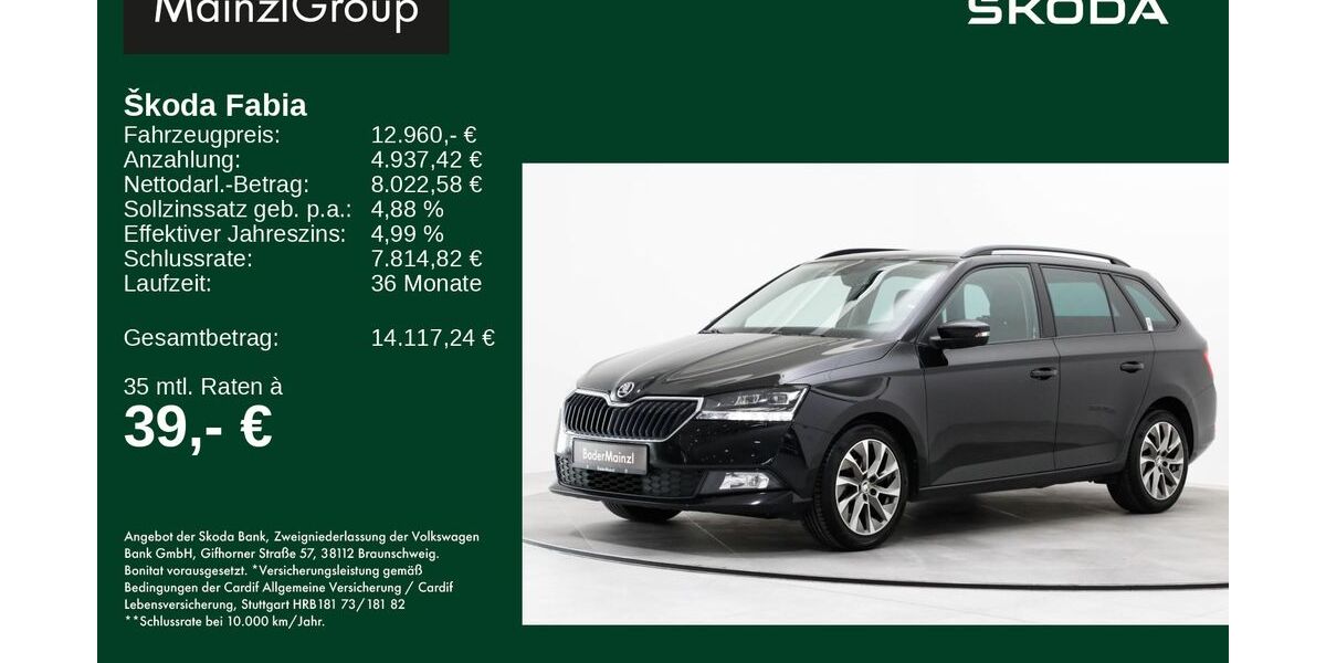 Skoda Fabia 80.331 km 12.960 &euro; Feldkirchen/Westerham 83620