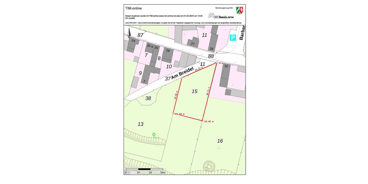 Grundstück zu verkaufen in Nideggen 94.900 € 951 m² zimmer