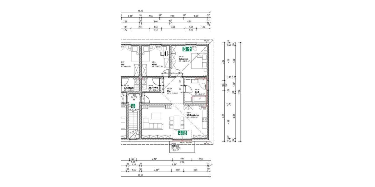 Etagenwohnung Velpke Meinkot - 3 Zimmer, 99 m&sup2;, 229.000&euro; | Angebot:25073851