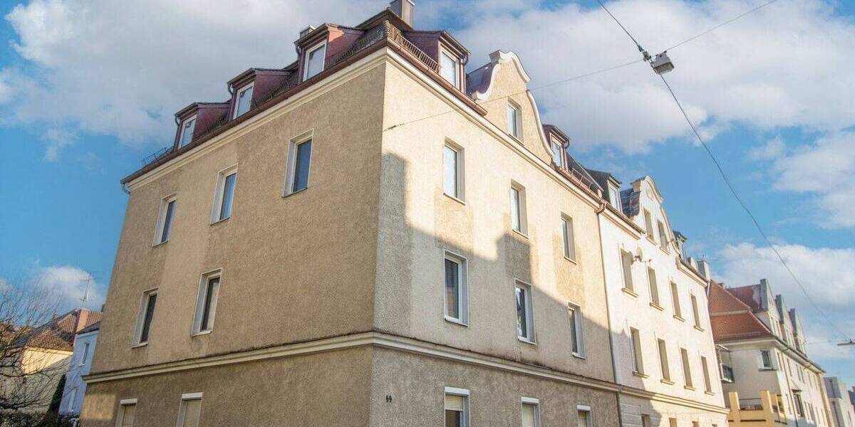 Etagenwohnung Augsburg Oberhausen - 2 Zimmer, 46 m&sup2;, 154.100&euro; | Angebot:26443415