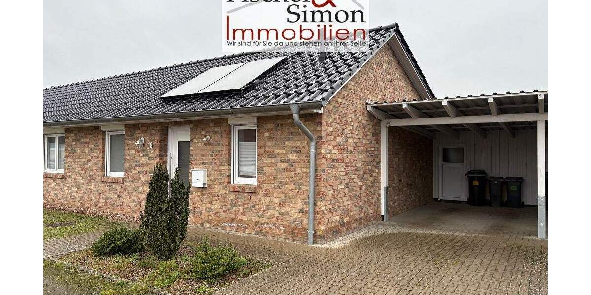 RESERVIERT-gut vermietete, ebenerdige Doppelhaushälfte Bj. 2016 mit Garten u. Carport 3 zimmer