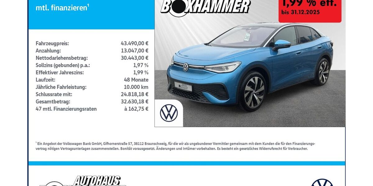 VW ID.5 5.334 km 43.490 &euro; Bad Aibling 83043