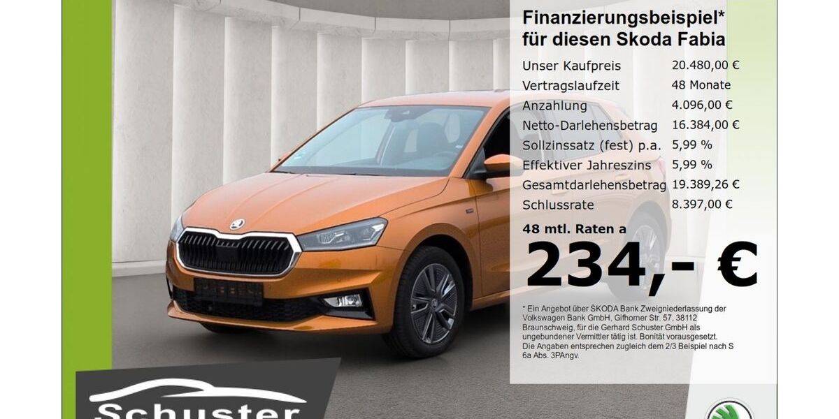Skoda Fabia 8.730 km 20.480 &euro; Ruhstorf 94099