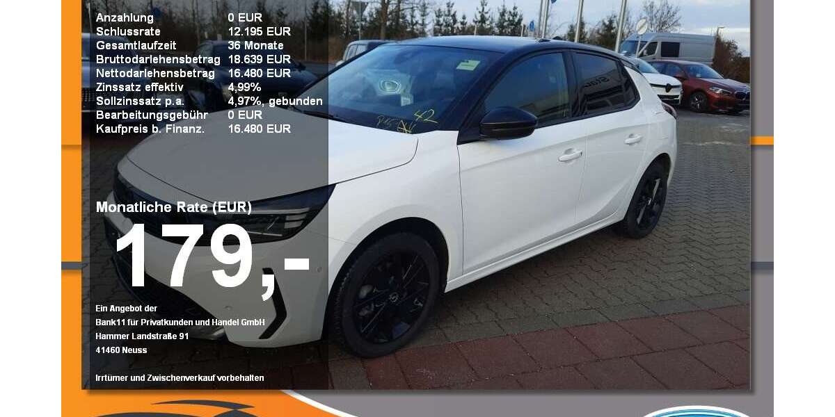 Opel Corsa 34.680 km 16.480 &euro; Neustadt a. d. Donau 93333