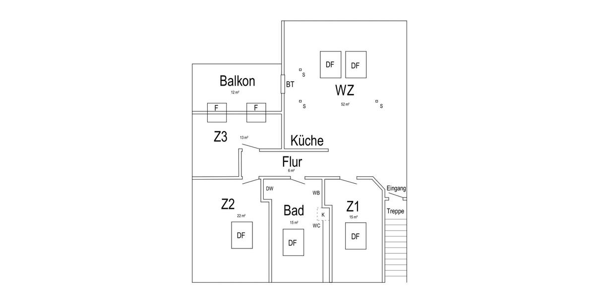 Dachgeschoßwohnung Breisach am Rhein - 4 Zimmer, 102 m&sup2;, 1.200&euro; | Angebot:26227668