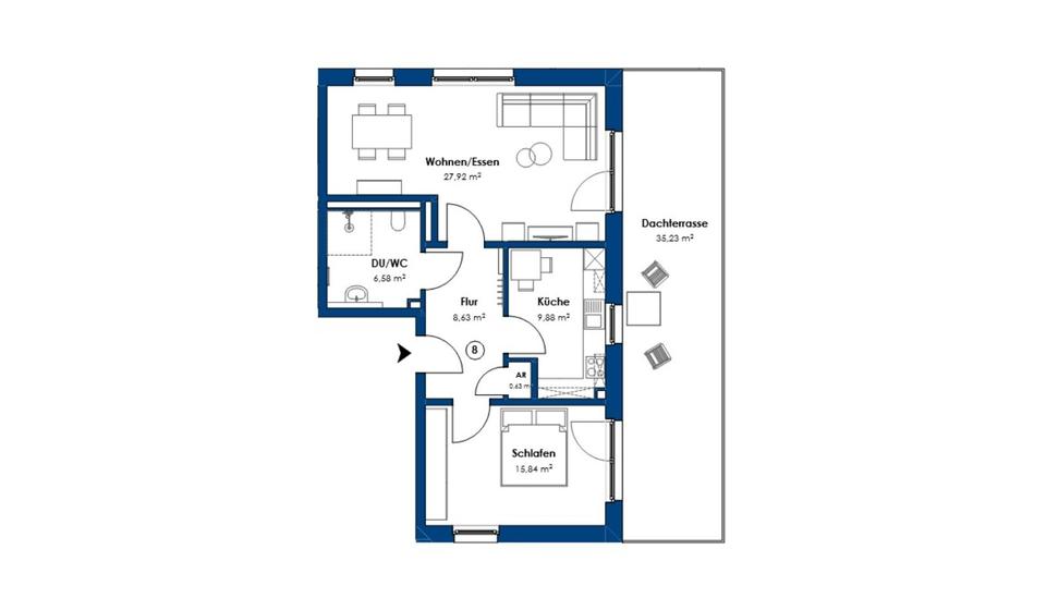 Einfamilienhaus Coppenbrügge - 2 Zimmer, 69 m&sup2;, 718&euro; | Angebot:23767356