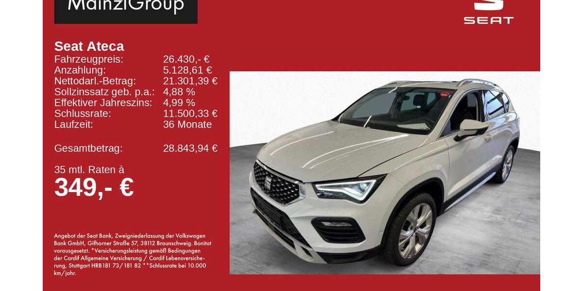 Seat Ateca 37.200 km 26.430 &euro; Feldkirchen/Westerham 83620