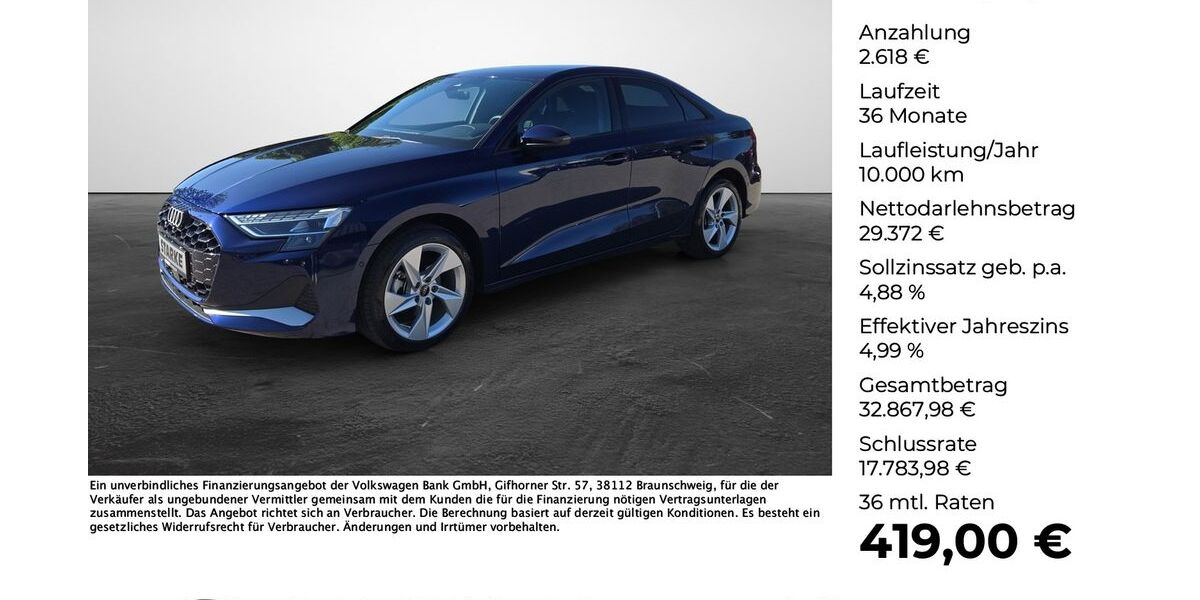 Audi A3 14.200 km 31.990 &euro; Wallenhorst 49134