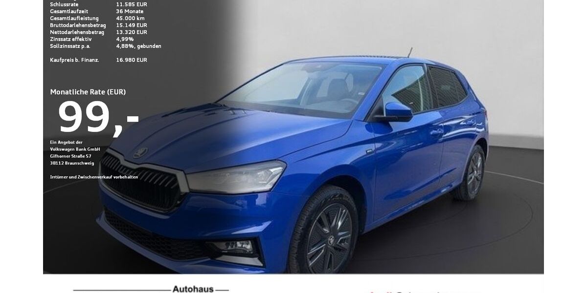 Skoda Fabia 14.500 km 16.980 &euro; Ravensburg 88214