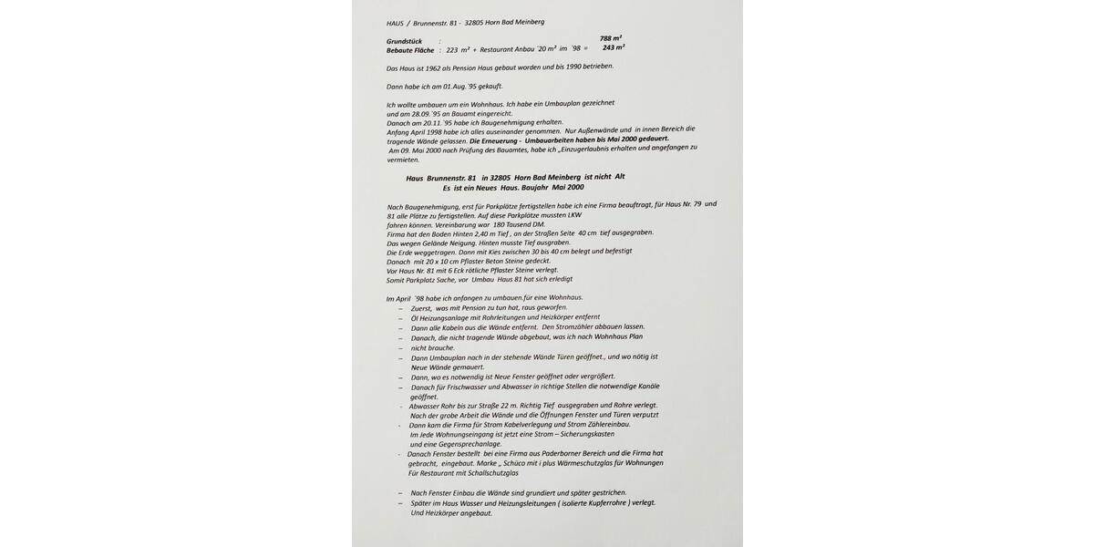 Mehrfamilienhaus, Wohnhaus Horn-Bad Meinberg Bad Meinberg - 17 Zimmer, 585 m&sup2;, 1.130.000&euro; | Angebot:26890865