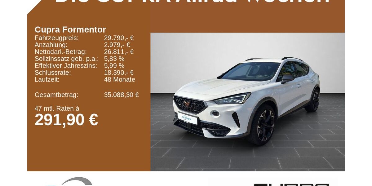 Cupra Formentor 38.198 km 29.790 &euro; Ludwigshafen 67063