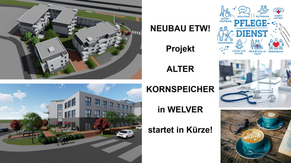 Alles unter einem Dach * ETW mit 3 Zimmer und Balkon * Service Wohnen