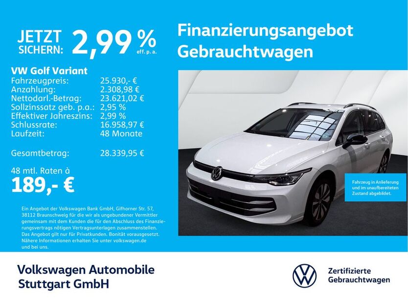 VW Golf 17.832 km 25.930 € Stuttgart-Wangen 70188