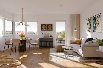 Geeignet für die ganze Familie! Attraktive 5-Zimmerwohnung mit großem Balkon nahe dem Zentrum Leipzigs 5 zimmer