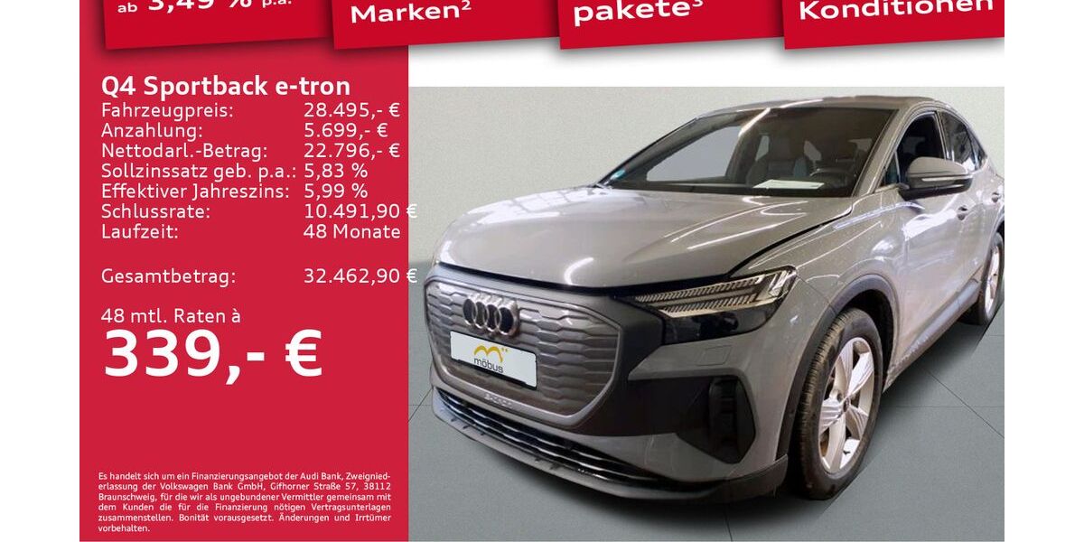 Audi Q4 e-tron 30.433 km 28.495 &euro; Berlin 13088