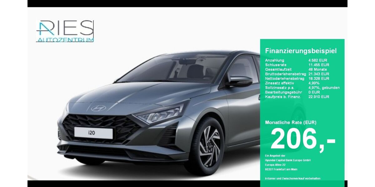 Hyundai i20 8.000 km 22.910 &euro; Bad Soden-Salmünster 63628