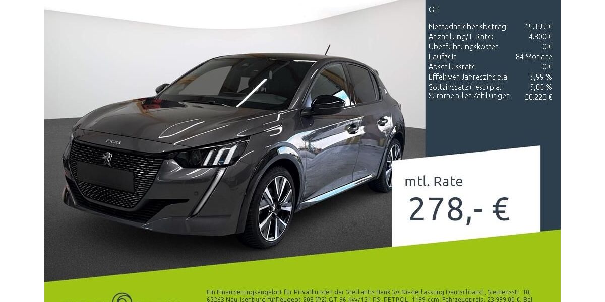 Peugeot 208 20.000 km 23.999 &euro; Dülmen 48249