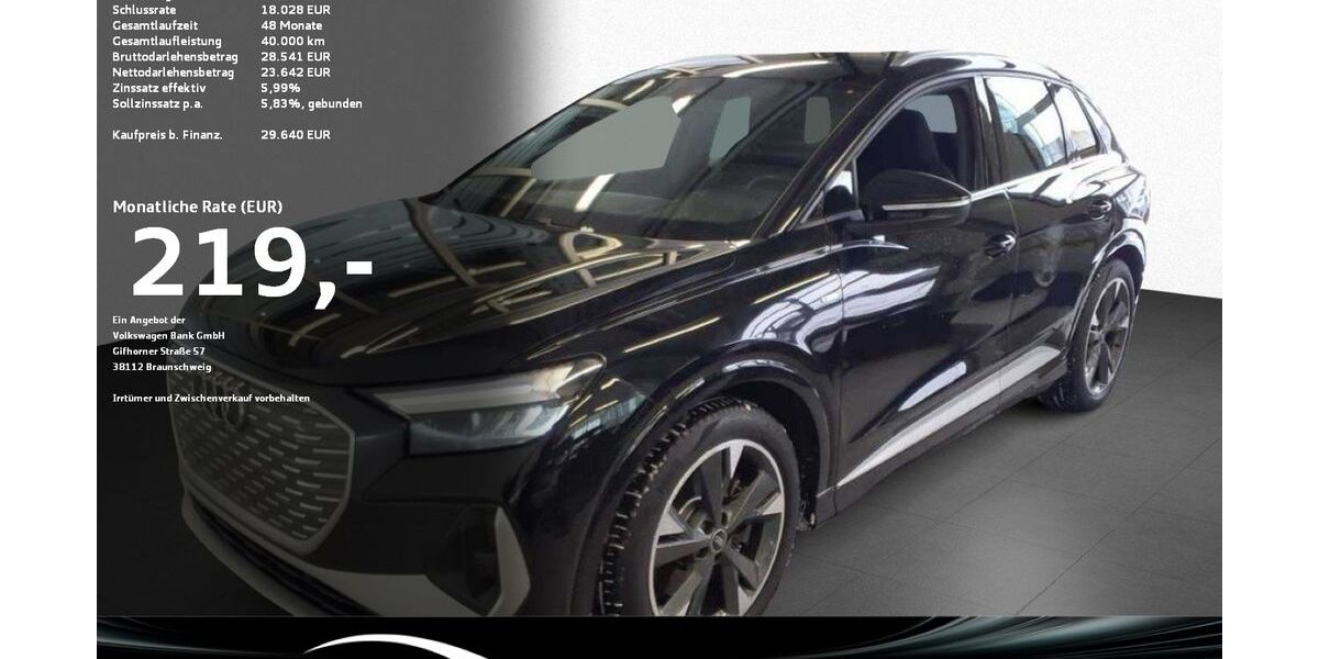 Audi Q4 e-tron 81.964 km 29.640 &euro; Ravensburg 88214