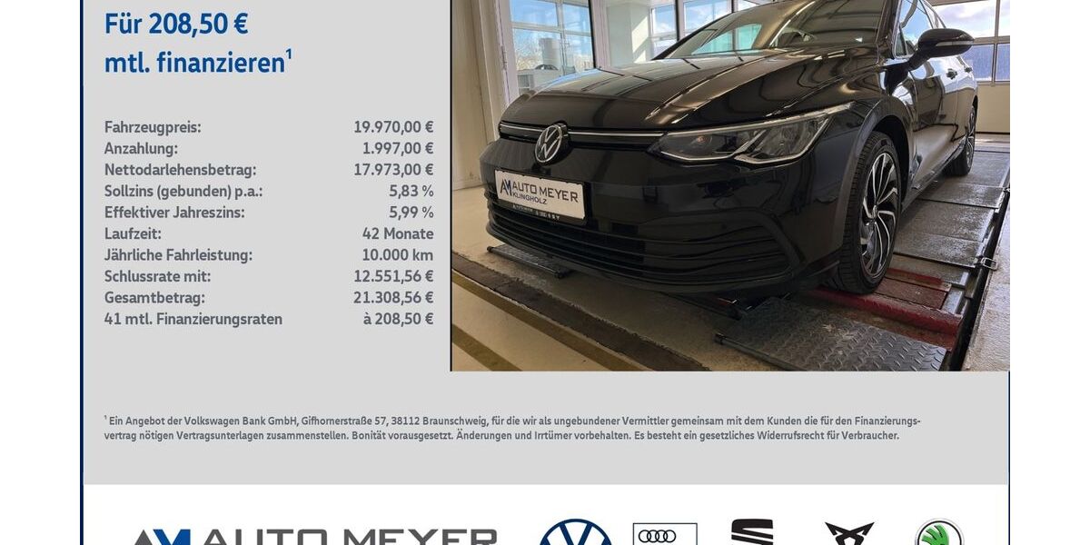 VW Golf 103.081 km 19.970 &euro; Ochsenfurt 97199