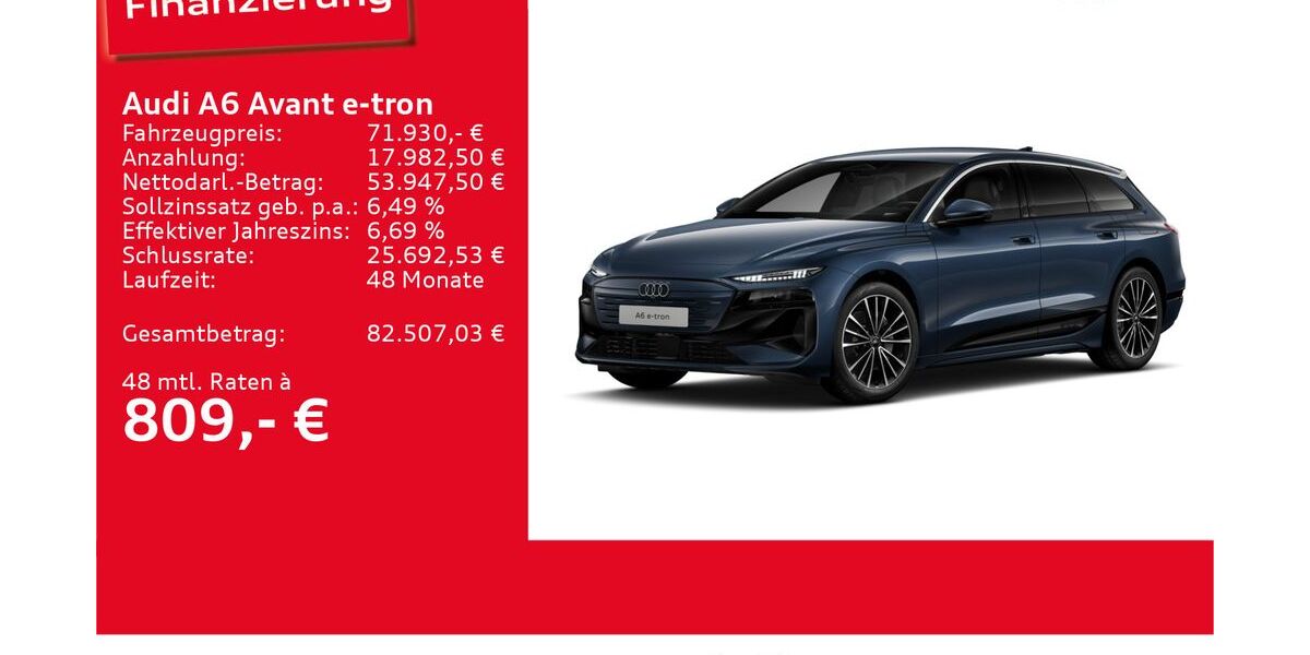 Audi A6 e-tron 5.716 km 71.930 &euro; Ulm 89073