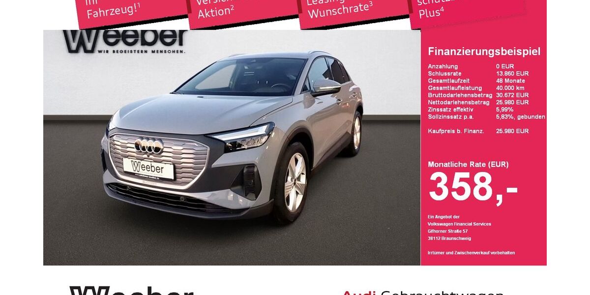 Audi Q4 e-tron 16.230 km 25.980 &euro; Calw 75365