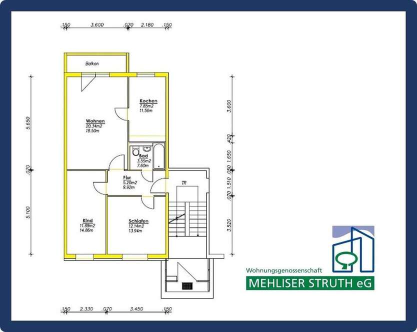 Wohnung zum Mieten in Zella-Mehlis 335 € 62 m²
