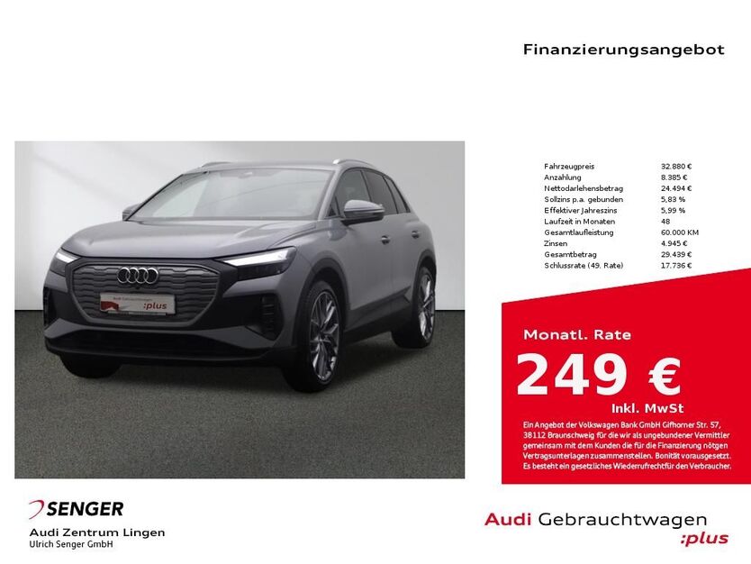 Audi Q4 e-tron 39.650 km 32.880 € Lingen 49809