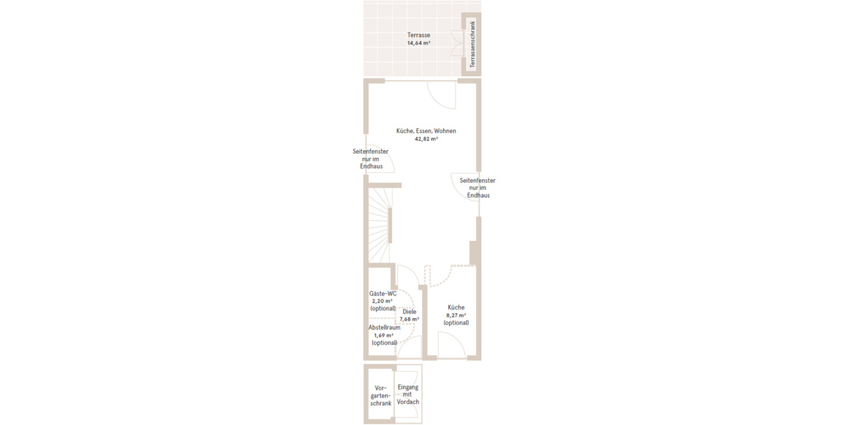 Neubau-Reihenhaus in Fürth-Burgfarrnbach mit Einbauküche 5 zimmer