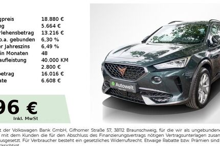 Cupra Formentor 116.950 km 18.640 &euro; Nürnberg 90431